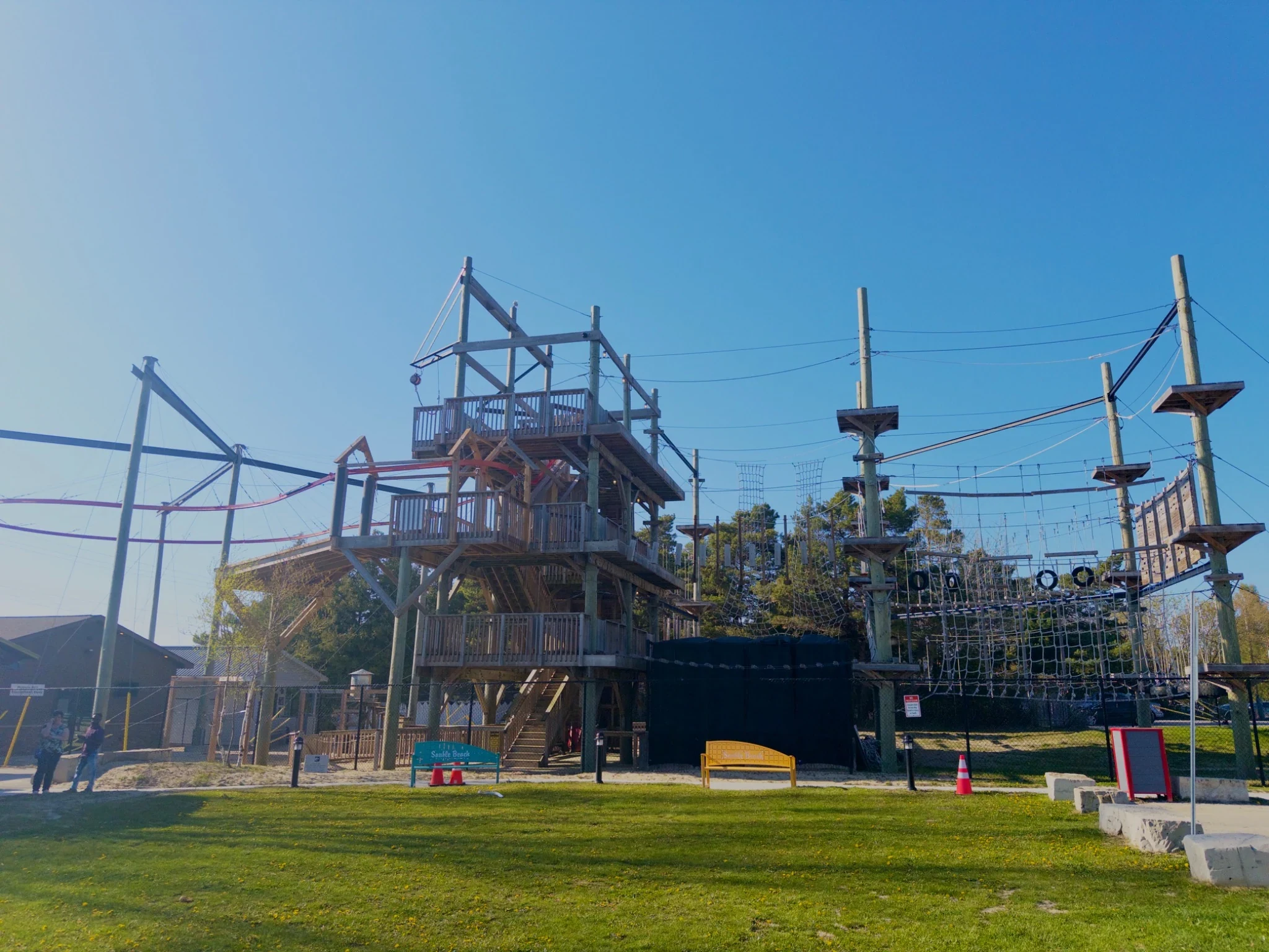 Outdoor adventure course near Sauble Beach